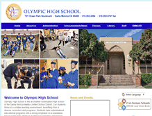 Tablet Screenshot of olympic.smmusd.org
